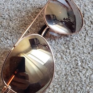Universal Thread Rose-Gold Aviator Sunglasses